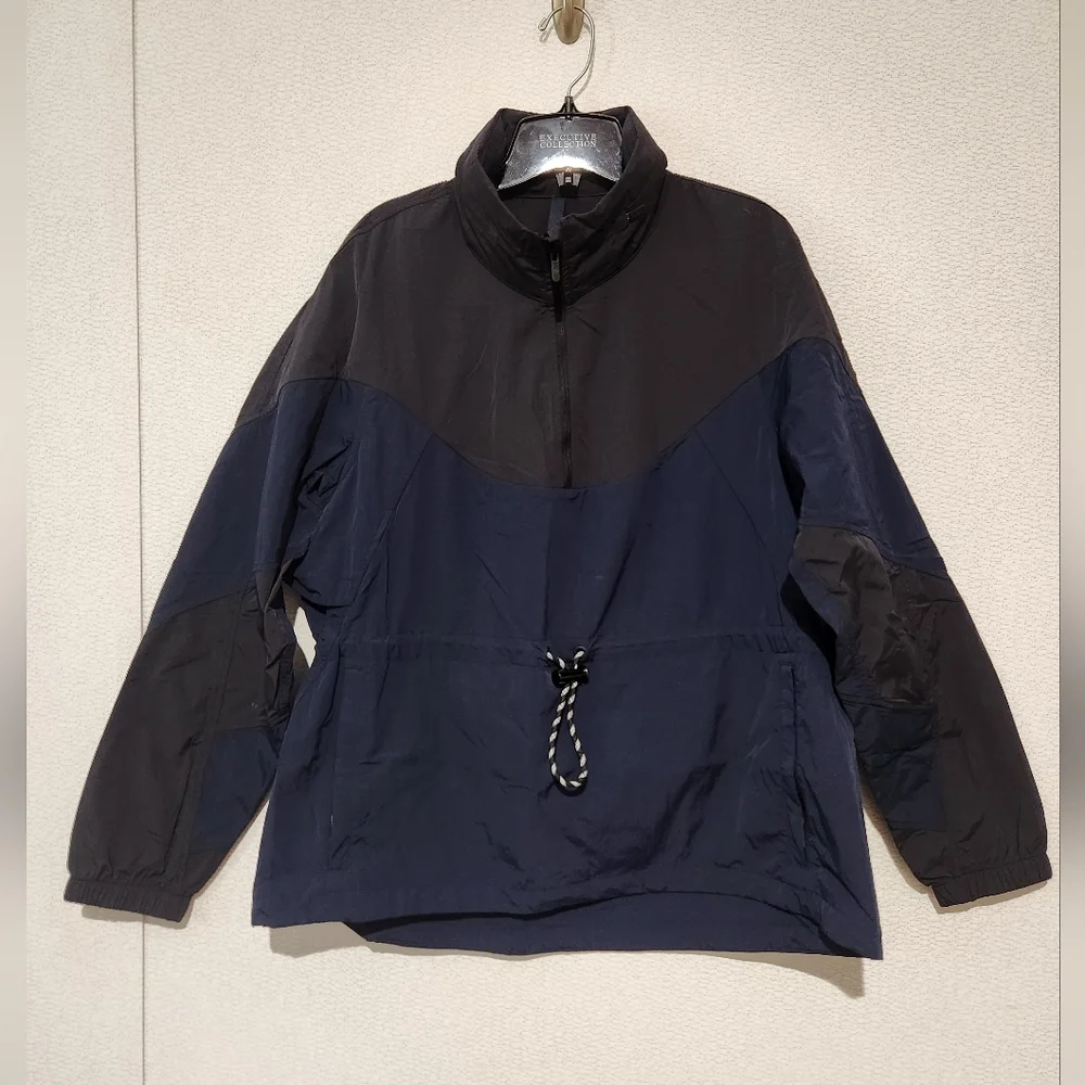 Lululemon Evergreen Anorak Jacket True Navy And Black Womens Size 8 - Picture 3 of 9